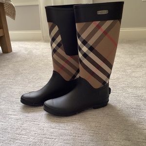 Burberry Clemence House Check Rain Boot